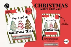 Tree Cake Christmas Money Card PNG | Christmas Printable Product Image 1