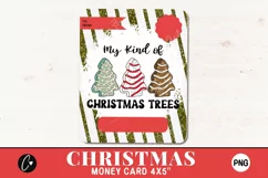 Tree Cake Christmas Money Card PNG | Christmas Printable Product Image 2