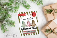 Tree Cake Christmas Money Card PNG | Christmas Printable Product Image 3
