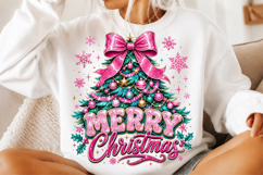 Glitter Christmas Tree Coquette Png Product Image 2