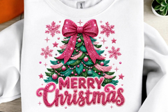 Glitter Christmas Tree Coquette Png Product Image 2