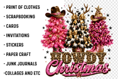Glitter Christmas Tree Coquette PNG Product Image 2