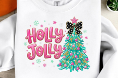 Glitter Coquette Christmas Tree Png Product Image 1