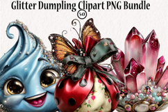 Glitter Dumpling Clipart PNG Bundle Product Image 1