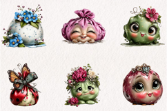 Glitter Dumpling Clipart PNG Bundle Product Image 3