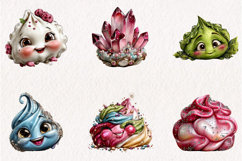 Glitter Dumpling Clipart PNG Bundle Product Image 6