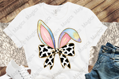 Glitter Easter Bunny Bow Png Product Image 1