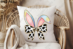 Glitter Easter Bunny Bow Png Product Image 2