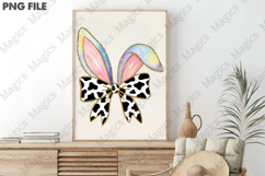 Glitter Easter Bunny Bow Png Product Image 3