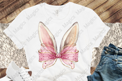 Glitter Easter Bunny Coquette PNG Product Image 2