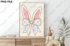 Glitter Easter Bunny Coquette PNG Product Image 3