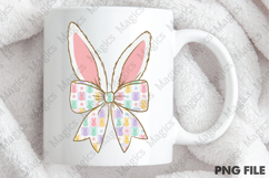 Glitter Easter Bunny Coquette PNG Product Image 4