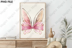 Glitter Easter Bunny Coquette PNG Product Image 3