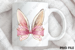 Glitter Easter Bunny Coquette PNG Product Image 4