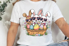 Glitter Easter Bunny Coquette Sublimation PNG Product Image 2