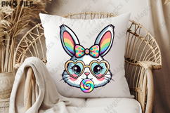 Glitter Easter Bunny PNG Product Image 2