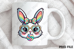 Glitter Easter Bunny PNG Product Image 4