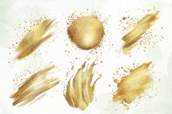 Glitter Gold Effect Clipart Sublimation Product Image 4