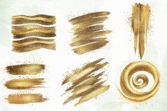 Glitter Gold Effect Clipart Sublimation Product Image 5
