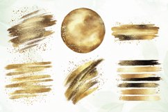 Glitter Gold Effect Clipart Sublimation Product Image 3
