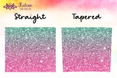 Glitter Gradient Tumbler Sublimation Wrap Design for 20 Oz