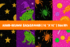 Glitter Halloween Background Bundle | Digital Paper Product Image 2