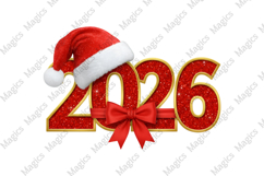 Glitter Happy New Year 2026 Png Product Image 1