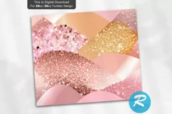 Rose Gold Glitter 20oz/30oz Skinny Tumbler Product Image 2