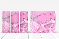Glitter Leopard Tumbler Sublimation I 20 Oz Tumbler PNG