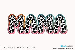 Glitter Mama PNG, Brushstroke Mama PNG, Glitter Mama Product Image 1