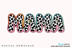 Glitter Mama PNG, Brushstroke Mama PNG, Glitter Mama Product Image 1