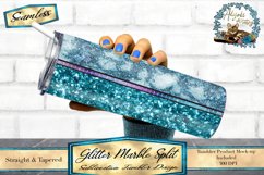 glitter and marble split tumbler design. Sized for 20oz skinny tumblers. 