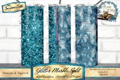 glitter and marble split tumbler design. Sized for 20oz skinny tumblers. 