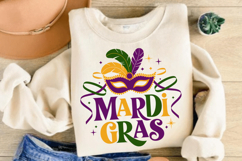 Glitter Mardi Gras PNG, Retro Mardi Gras PNG Product Image 3