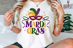 Glitter Mardi Gras PNG, Retro Mardi Gras PNG Product Image 2