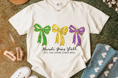 Mardi Gras Y'all PNG, Coquette Bow, Let The Good Times Roll Product Image 5