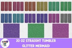 20 OZ Glitter Mermaid Sublimation Tumbler Wrap MEGA Bundle Product Image 3