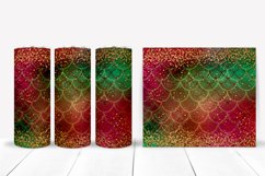 Glitter Mermaid Tumbler Sublimation I 20 Oz Tumbler Wrap PNG
