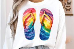 Glitter Neon Brushstroke Summer PNG Product Image 3