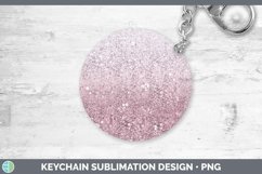 GorgeousGlitter Ombre Keychain design.