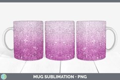 GorgeousGlitter Ombre Mug Wrap design.