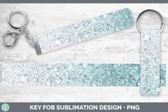 GorgeousGlitter Ombre Key Fob design.