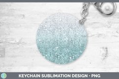 GorgeousGlitter Ombre Keychain design.