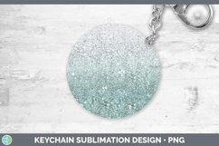 GorgeousGlitter Ombre Keychain design.
