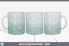 GorgeousGlitter Ombre Mug Wrap design.