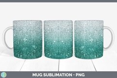 GorgeousGlitter Ombre Mug Wrap design.