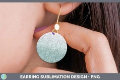 GorgeousGlitter Ombre Round Earrings design.