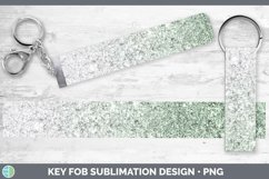 GorgeousGlitter Ombre Key Fob design.