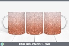 GorgeousGlitter Ombre Mug Wrap design.