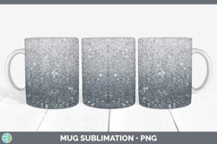 GorgeousGlitter Ombre Mug Wrap design.